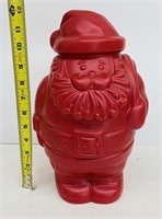 Vintage PackerWare Plastic Santa Container