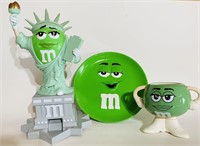 Green M&M Statue of Liberty Candy Dispenser,