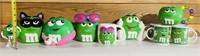 Huge Green M&M Lot Candy Containers & Mugs