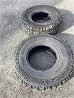 Two tires: 37 x 12.50R 17 LT