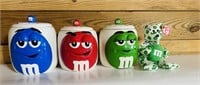 Vintage M&M Candy Canisters & Beanie Baby