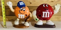 Vintage M&M Candy Dispensers Red & Orange
