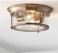 JONATHAN Y Lauren Brass  13.25 in.LED Flushmount