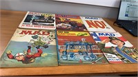 6 vintage Mad and cartoon comics