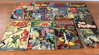 Vintage Comic Lot of 8 Action Comics, Flash,