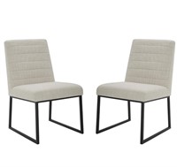 (Read) BLACK Upholstered Dining Chairs
