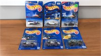 1990s Hot Wheels Lot of 6 On Card