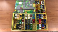 Lot of 47 Matchbox Cars with Case