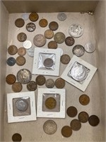 Mixed lot of foreign coins