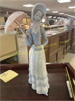 Lladro 12in "Lady with Parasol"