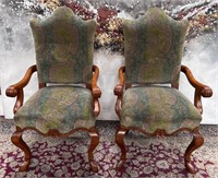 11 - PAIR OF CHARLES POLLOCK OCCASIONAL CHAIRS
