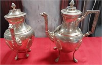 231 - LOT OF 2 SILVER PLATE TEAPOTS