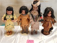 502 - LOT OF 4 COLLECTOR DOLLS