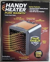 Ceramic space heater, tested turns on makes heat,