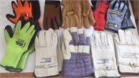 (10) PAIRS OF MISC WORK GLOVES