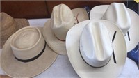 (4) STRAW HATS