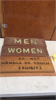 (3) WOOD SIGNS