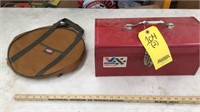 SMALL TOOL BOX AND A CANVAS BAG