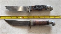 (2) WESTERN HUNTING KNIVES