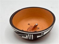 Signed Agnes Paynetsa pottery bowl