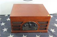 Retro Style Record Player W/ Cd Player