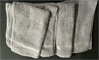 Box of 40+ gray hand towels