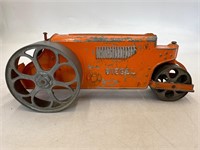 Vintage Hubly orange diesel toy steam roller