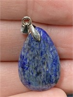 Tumbled Stone (blue) Pendant