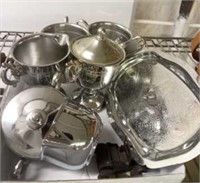TRAY OF SILVERPLATED TEA SET