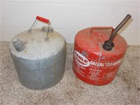 (2) 5 Gal. Galvanized Gas Cans