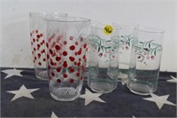 2 Pairs of Vintage Drinking Glasses