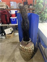 Large vase measures 31" high comes with