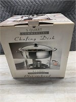 Unused, 5 quart commercial chafing dish