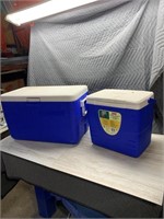 Pair of Coleman coolers