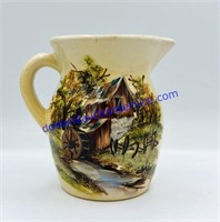 Small Hand Painted Roseville Pottery Pitcher