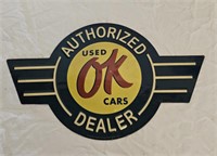Metal Used OK Cars Metal Sign