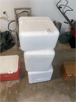 Styrofoam coolers