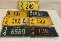 1959 & 1960’s Iowa License Plates