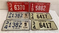 1960’s Iowa License Plates