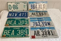 1980’s & Newer Iowa License Plates