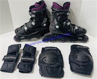 Roller Blades (Size 9), Elbow and Knee Pads
