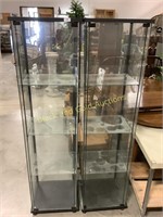 (2) Glass Display Cabinets