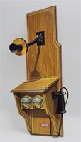 Vintage Kraft Die-Cut Wall Mount Telephone