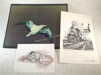 Signed & Numbered Train Print & More