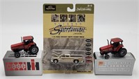 1/64 Ertl Chevy Pickup Truck & Case IH Tractors