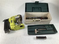 Ryobi Nail Gun & Alan Wrench Toolbox