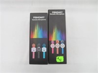 2 FISHOAKY KARAOKE MICROPHONES