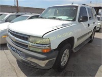 2005 Chevrolet Tahoe 1GNEC13V05R191875 White