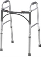 DRIVE MEDICAL DELUXE TWO BUTTON FOLDING WALKER
