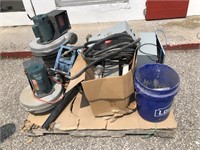 3 SKIDS OF MISC PARTS & VACUUMS